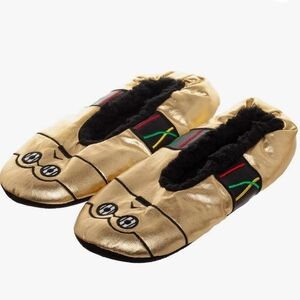 Star Wars C3PO Unisex Mettalic Slippers Size L/XL